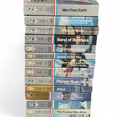 14 Vintage Bantam Air and Space Series book lot. 1990s Military Aviation War