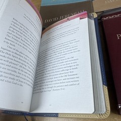 Lot of 5 David Jeremiah Leather Devotional Books Christian Set Leather READ
