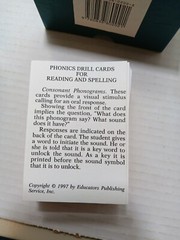 Phonics Drill Cards Teal Green Box 2002 Printing Teach Reading UPC 9780838802021