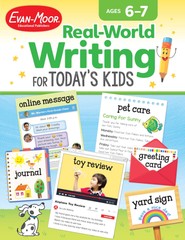 Evan-Moor Real-World Writing Activities for Today’s Kids Workbook, Ages 6-7,…