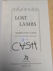 🐑Madeline Cash LOST LAMBS Signed Numbered Fresh Ink Goldsboro Doubleday Ed