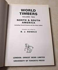 World Timbers B.J. Rendle Complete 3 Volume Set Wood Woodworking Reference Books