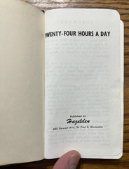 Twenty-Four Hours a Day by Hazelden, Daily Reading Alcoholics Anonymous AA Book