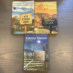 Adriana Trigiani Paperback Lot Big Stone Gap Big Cherry Holler Milke Glass Moon