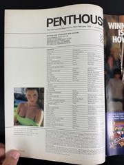 Penthouse Magazine February 1990 • Pet Justine Delahunty • Biker Chick Sex B