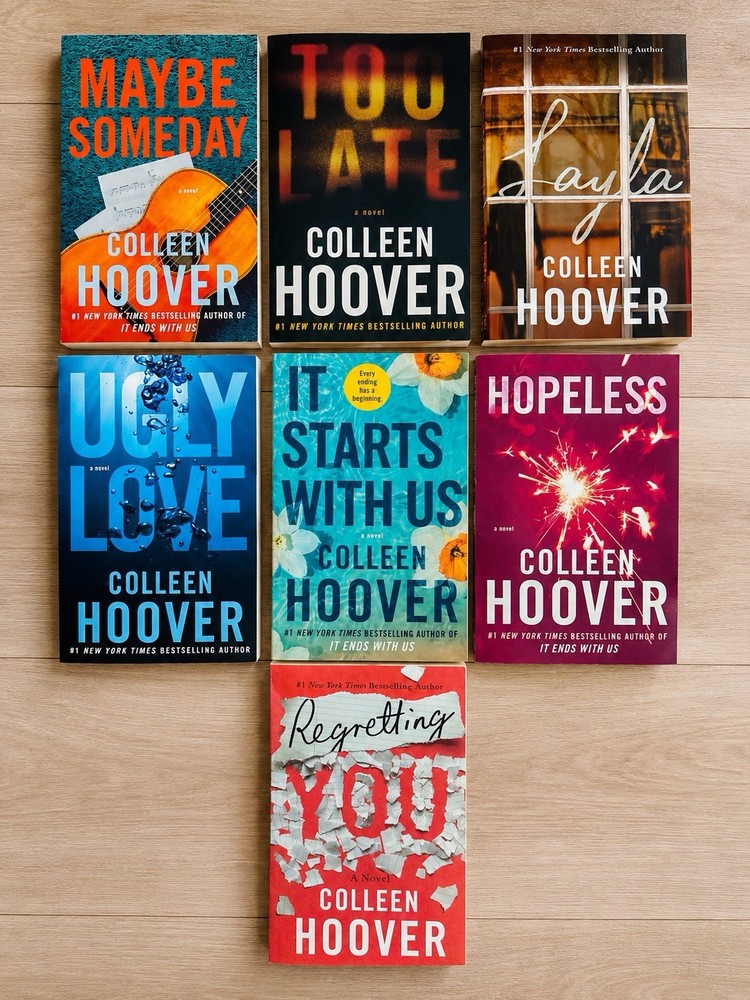 Colleen Hoover Paperback Romance Book Lot: Maybe Someday, Ugly Love, Layla