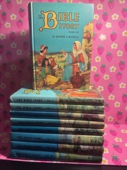 THE BIBLE STORY Hardback Book Set Vol 1-10 (missing Vol 7) Maxwell 1953