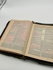 Holy Bible Red Letter Edition With The Words of Jesus Clara M Gamblin 1985 BK