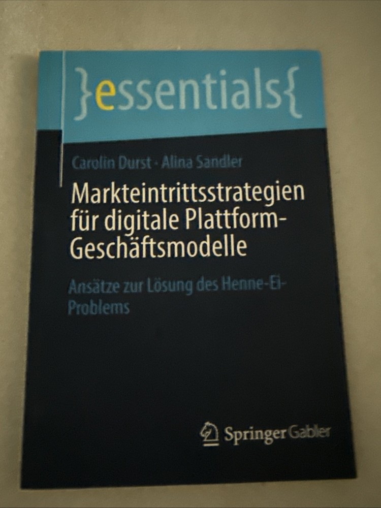 Markteintrittsstrategien FuR Digitale Plattform-Geschaftsmodelle