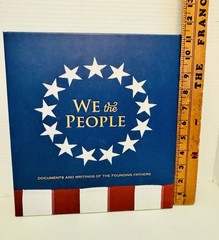 WE THE PEOPLE Documents Writings of Founding Fathers Gift Set 11.25×10.25×1.5”