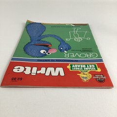 Sesame Street Get Ready Write Workbook Grover Intro To Writing Preschool Vintage