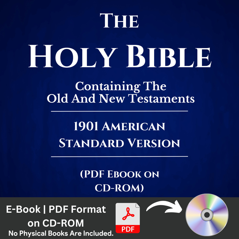1901 American Standard Bible Version ASV Complete Old New Testament E-Book on CD