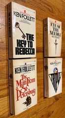 Ken Follet Vintage Paperback 4 book lot – includes Triple – 1970s 1980s