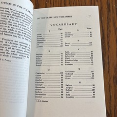 Studies In The Vocabulary Of The Greek New Testament By Kenneth S. Wuest PB