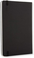 Moleskine Classic Notebook Hard Cover Large 5 x 8.25 Plain/Blank Black 240 Pages