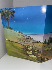Vintage The Christmas Story Panorama Scene Warner Press 1988 Nativity Backdrop
