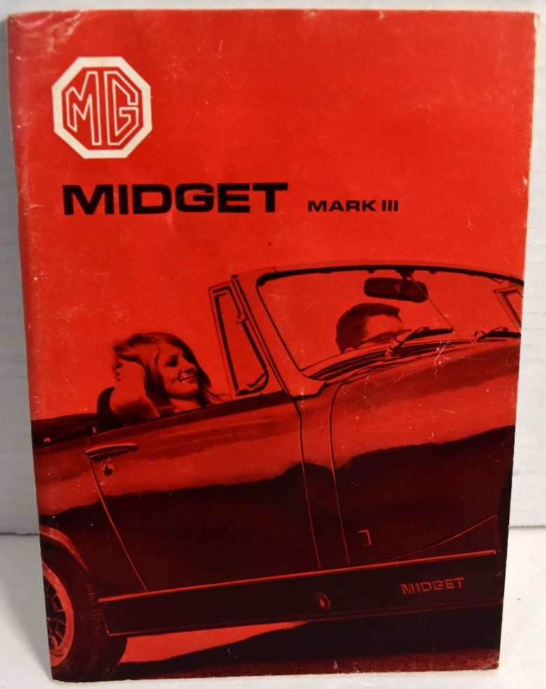 MG Midget Mark III Owner’s Handbook 1971 British Leyland- AKD 7883 *Acceptable*