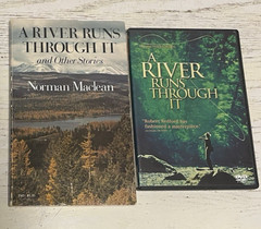 A River Runs Through It PB Book&DVD Norman Maclean 1976 Vintage Brad Pitt Redfor