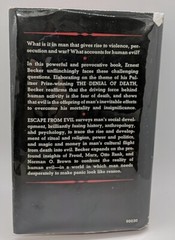Escape From Evil by Ernest Becker (1975, Free Press)