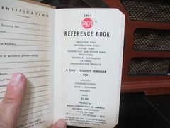Vintage 1961 RCA Reference Book AG RADIO PARTS, READING FR 260 PAGES VG++