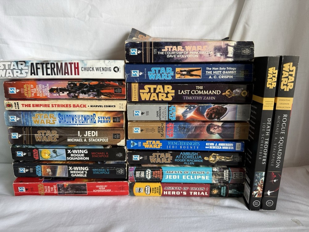 Lot of 21 Star Wars PB Books Various Authors & Series X-Wing Jedi Academy Order