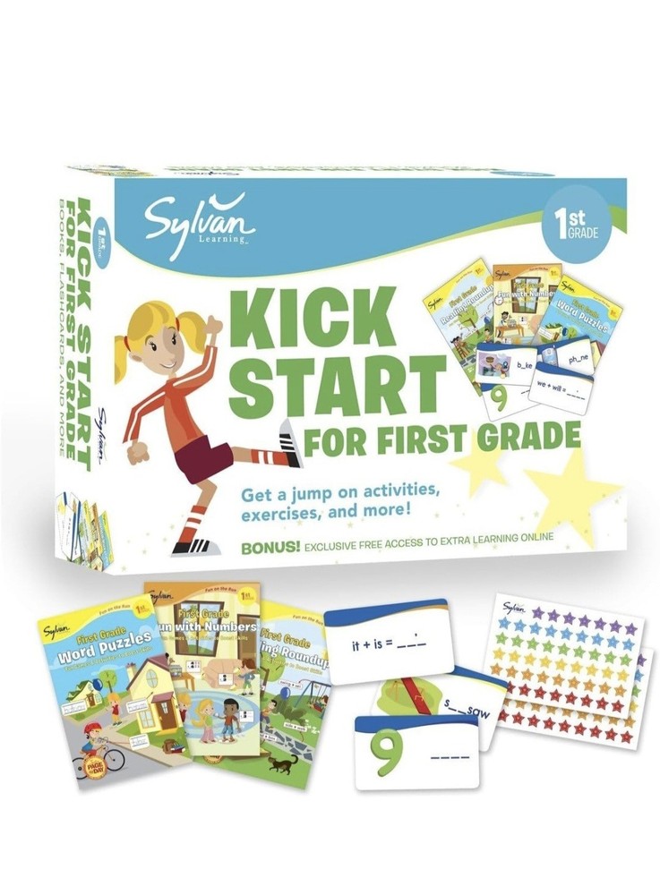 Sylvan Kick Start for First Grade by Sylvan Learning (2013, Uk-Trade Paper) NEW!