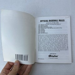 Official Baseball Rules 1996 Edition The Sporting News SC Vintage MLB Official