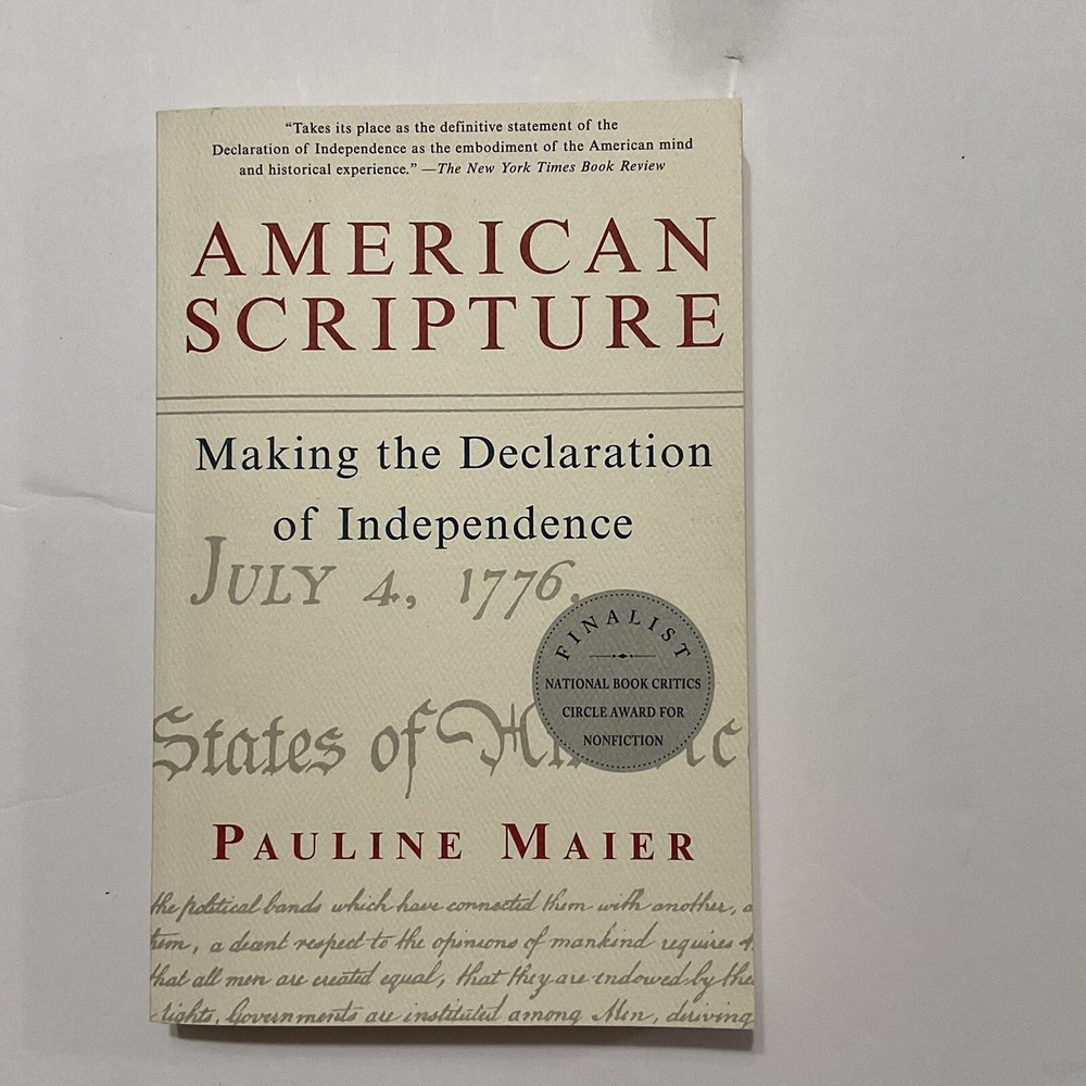 American Scripture By Pauline Maier First Edition 1998 Vintage Book