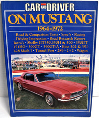 Car And Driver On Mustang 1964-1972 Brooklands Books Softbound *GOOD*
