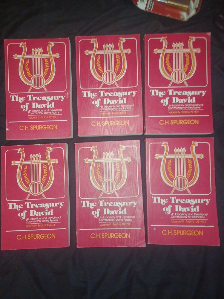 The Treasury of David Volume 2 3 4 5 & 6 2-6 Psalms 27-150 – C Spurgeon Wow Look