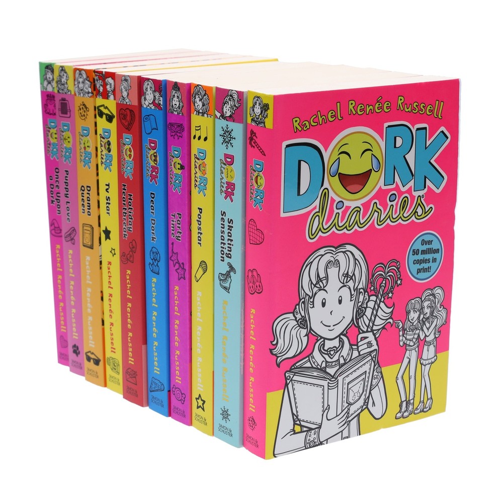 Dork Diaries Series (Vol. 1-10) By Rachel Renee Russell 10 Books – Paperback