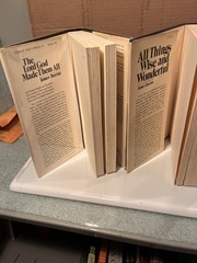Lot of 3 James Herriot Hardcover Books All Things Wise Lord God Made Them