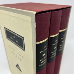 WAR AND PEACE 3 volume HC set w/ Slipcase Leo Tolstoy Everyman’s Library
