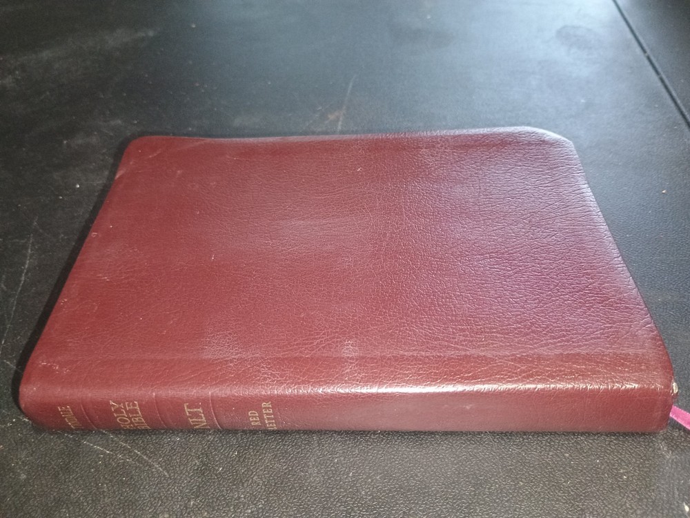 TYNDALE Slimline Reference Bible NLT Brown Cover Christ’s Words in Red 6″ x 8″