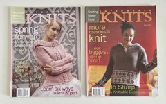 Lot 6 INTERWEAVE KNITS Knitting Books Magazine Assorted Issues 2002 2003 2004