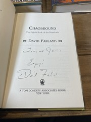 David Farland – Runelords lot Of 5 Book 2,3,4,7, & 8 In The Series SIGNED