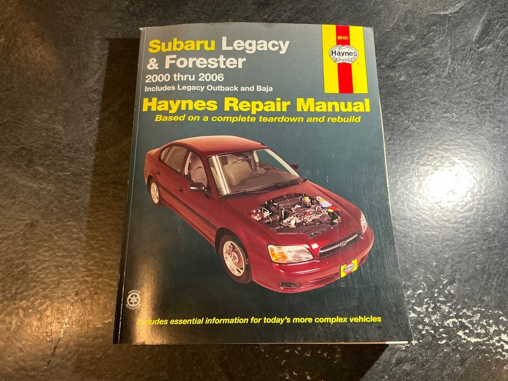 2000-2006 Subaru Legacy & Forester Haynes Repair Manual Outback Baja XT Turbo