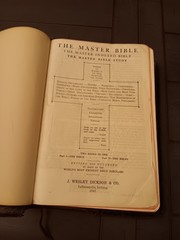 The Master Bible KJV Dickson Vintage 1947 Indexed Morocco Leather