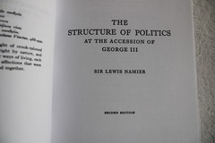 THE STRUCTURE OF POLITICS AT THE ACCESSION OF GEORGE III By Lewis Namier 2nd Ed.