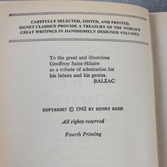 Pere Goriot Honore de Balzac 1962 Fourth Printing Signet Classic