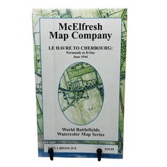 McElfresh MAP Company Normandy D-Day 1944 Historical Map English 2004