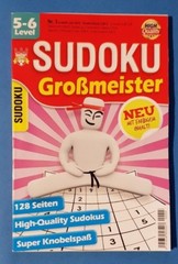 Kelter Sudoku Großmeister Nr.6 128 Seiten mit farbigem Inh.NEU+unbenutzt 1A