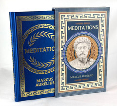 Rare – Meditations by Marcus Aurelius & George Long Deluxe Slipcased Silkbound