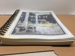 A Taste Of Ohio Cookbook, mixed recipes from Ohio, large cookbook 365 pages