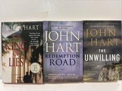 Lot of 3 Signed Books by John Hart, 1st Edition/1st Printing