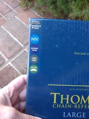 NIV Large Print Thompson Chain Reference Bible Navy~ Retails~89.99 Leathersoft