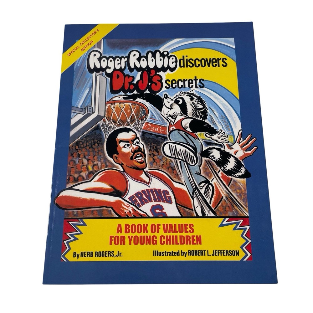 Roger Robbie Discovers Dr. J’s Secrets Signed Book Herb Rogers Jr 2006 Autograph