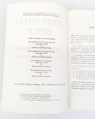 The Amplified Bible Old and New Testament Zondervan 1984