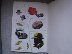 Dick Tracy Lot Giant Sticker Fun Coloring Book + 2 Folders 1990 Golden Vintage