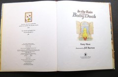 In the Rain with Baby Duck Candlewick Press 1995 Amy Hest Jill Barton hates VG